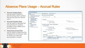 Oracle HCM Absence Plans