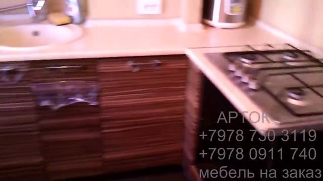 Кухня дерево глянец с одноцветн фартуком Столетовский смотреть онлайн