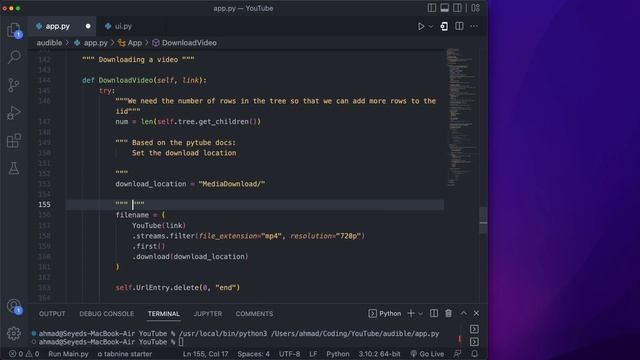 YouTube Video Downloader With Python & Tkinter