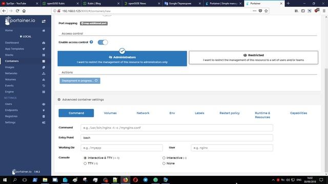 Portainer | С легкостью управляйте средой Docker | openSUSE Kubic смотреть онлайн