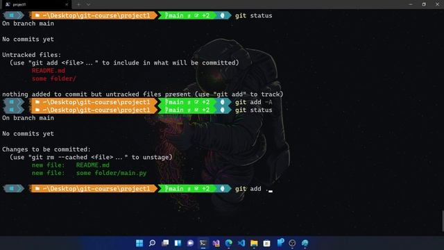 02 - دوره آموزش Git - ساخت Repistory، آشنایی با state ها و add و status смотреть онлайн