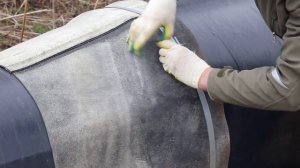 Установка манжеты герметизирующей резиновой МГР