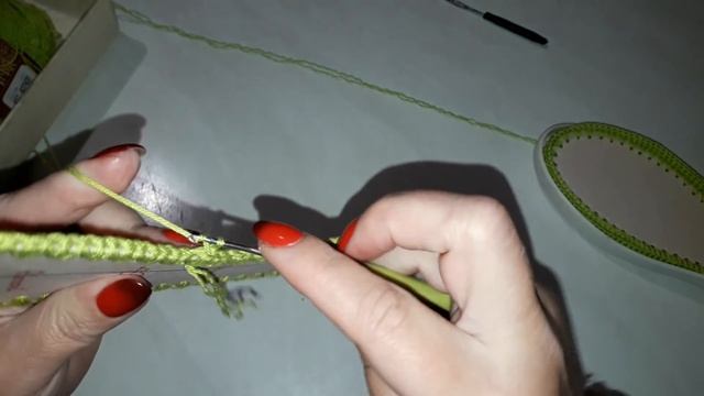 Вязаная обувь крючком . Как я начинаю работать с подошвой. Мокасины САЛАТОВОЕ ЧУДО. Часть 1 смотреть онлайн