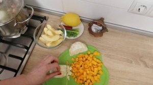 Еда диабетика #1 Обед: суп из индюшиных сердечек с овощами. Низкоуглеводный, полезный рецепт