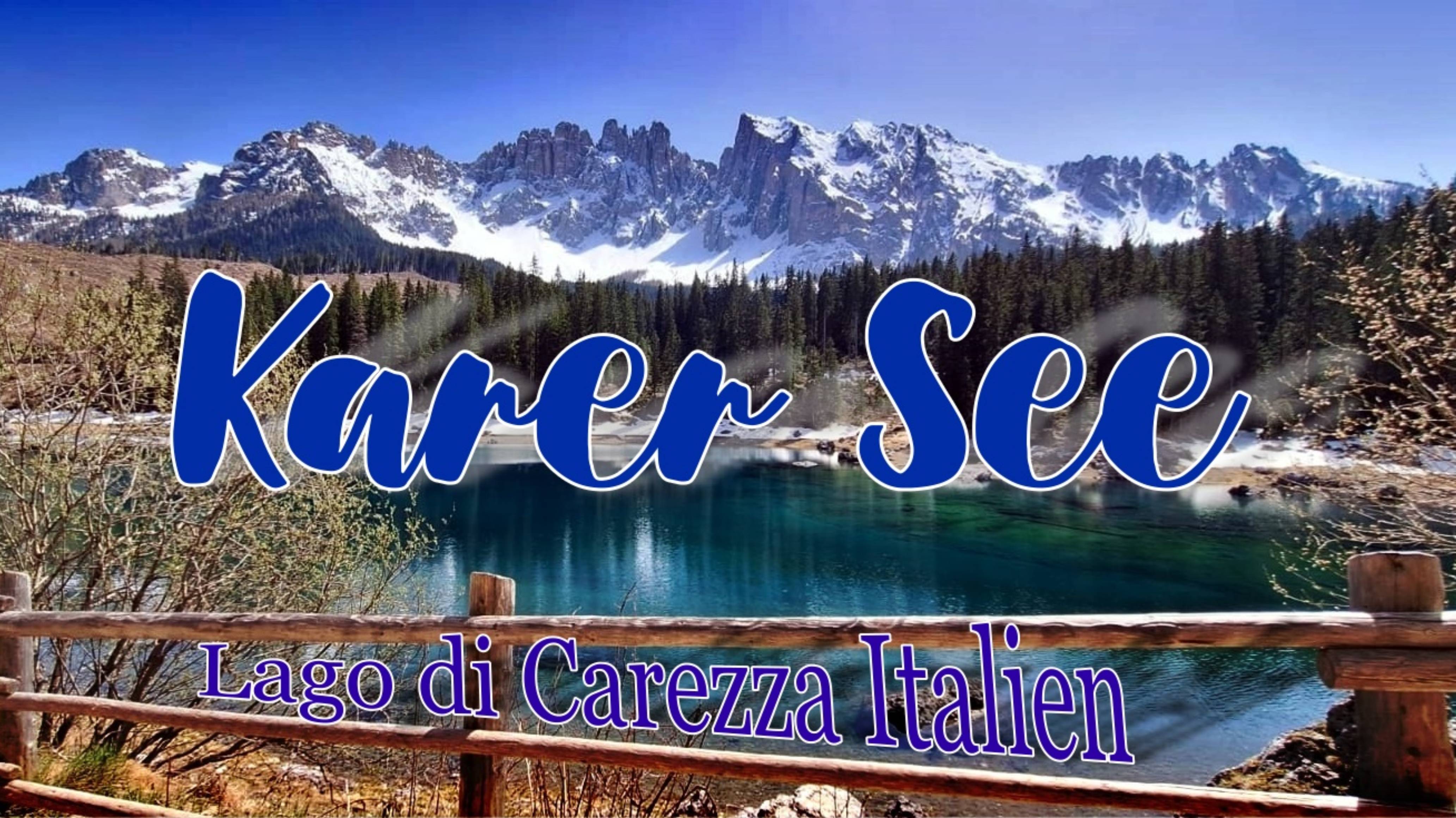 Paradies "Karer" See in Südtirol bei den Latemar Dolomiten Italien.#Paradies #Karer #see #Südtirol