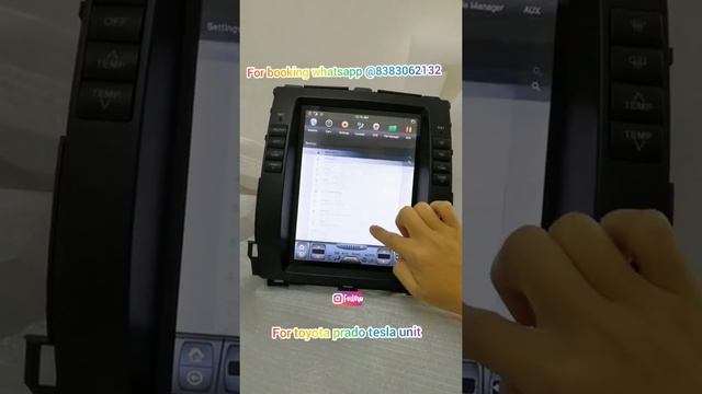 Vertical Tesla Style Android 8.1 Car stereo for Toyota Prado 120 land cruiser 2002- 2009 смотреть онлайн