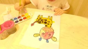 Рисуем жирафа вместе