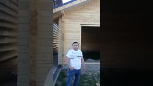 г.Кострома гараж из профилированного бруса 145*145 мм по индивидуальному проекту (6*8)м