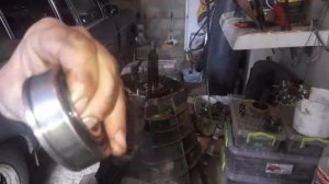 МКПП w123 в алюминиевом корпусе#загремел подшипник Ч1 разбираю