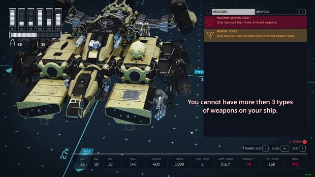 STARFIELD | How to Add ADDITIONAL WEAPON MOUNTS to your SHIP in Ship Builder ( PC )