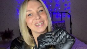 ASMR/АСМР Массаж лица в перчатках (Звуки рук /Тихий голос /Шёпот / Перчатки)