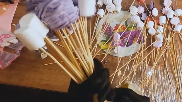 Оригинальный подарок. Сладкие букеты – из зефира, маршмеллоу!.. | Наш стиль с Надеждой Скороход