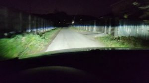 Работа системы динамического адаптивного освещения (AFS) с установленными BI-LED модулями