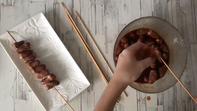 Шашлык из куриных сердечек в духовке на шпажках ? Как приготовить вкусные куриные сердечки