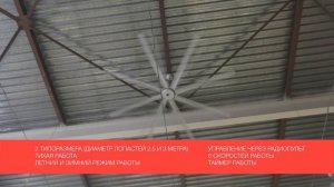 Промышленные потолочные вентиляторы HTB S&P