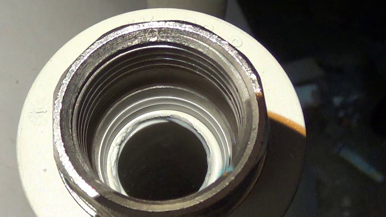 Замена на Полипропилен Участков Трубы с Нарезкой Резьбы смотреть онлайн