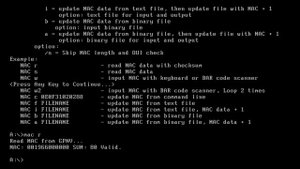 mac address are invalid in both cmos and flash