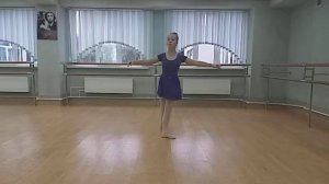 Battement tendu на середине зала