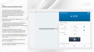 Perfiles horarios y simulación de presencia ABB-free@home®