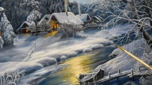 Пишем зимний пейзаж