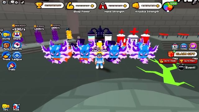 ✨МУТАЦИЯ ПЕТОВ В ARM WRESTLE SIMULATOR В РОБЛОКС! RAINBOW И GHOST ПЕТЫ! ROBLOX смотреть онлайн