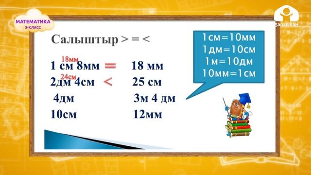 Математика 3-класс / Узундукту ченөө / ТЕЛЕСАБАК 7.09.20 смотреть онлайн