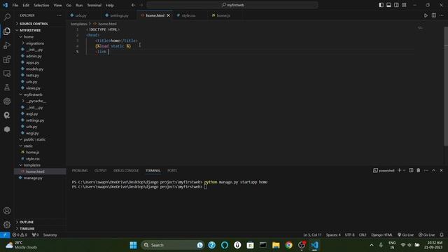 How to setup a django project, media, static and templates