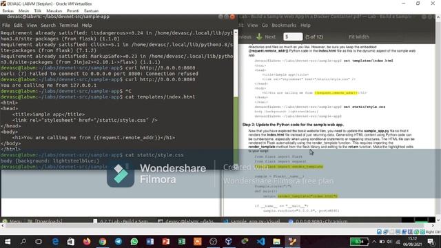 6.2.7 Lab - Build a Sample Web App In a Docker Container смотреть онлайн