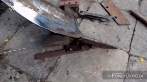 Плуг к мотоблоку Мотор Сич пeрeдeланный из конного.