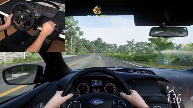 Forza Horizon 5 Widebody Ford Focus RS (Steering Wheel + Shifter) Gameplay смотреть онлайн