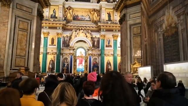 Поездка в Санкт-петербург. Исакиевский собор. Батюшка блогер 1ч.