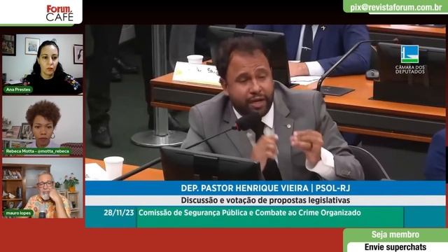 Pastor Henrique é ameaçado ao vivo | Ministra e deputado dão aula de enfrentamento à extrema direit смотреть онлайн