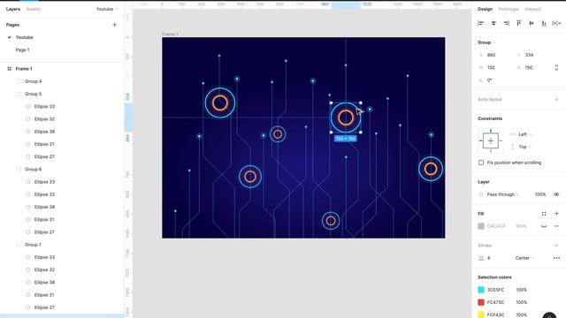 Create a futuristic design with line animation in Figma - Part 1 смотреть онлайн