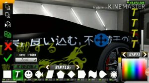 Как сделать красивый японский винил в кар паркинг