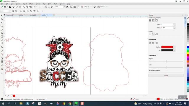 Corel Draw Tips & Tricks Cut line around this Soccer Mom смотреть онлайн