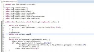 How To Make a Bukkit Plugin: Episode 74 *Double Jump*