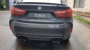 Злой выхлоп на BMW X6 M в кузове F86