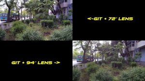 GitUp Git2 72° vs 94° Lens Test