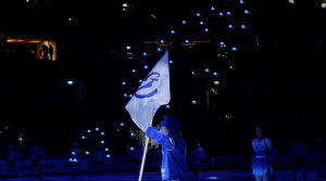 Предматчевое шоу дронов над ледовой ареной.
Заказчик ХК «Динамо» Москва