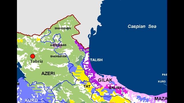Этническая Карта Ирана