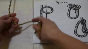 Туристические узлы 2 - штык, грепвайн, австрийский проводник, булинь