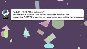 NodeJS : REST API or websocket?