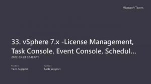 33. Unveiling vSphere License Management: Metrics, Core Licensing, Tasks & Events, Scheduled Tasks