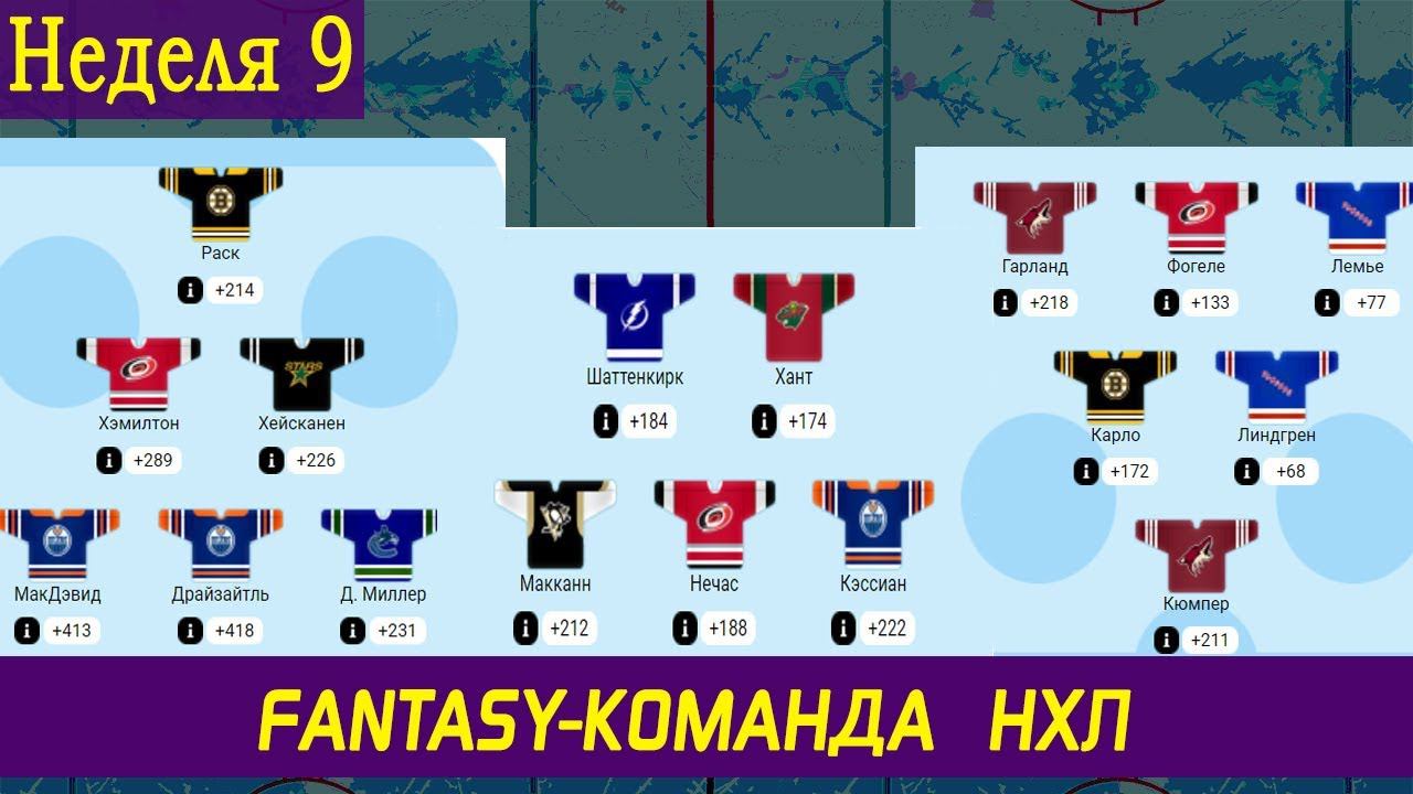 Fantasy-команда НХЛ  Макдэвид и Драйзайтль вместе  Неделя 9