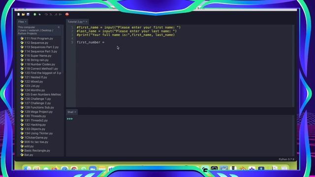 How to use input function in python. (Integers and Strings) NEW!!!