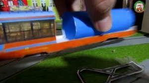 Поливомоечный трамвай на базе КТМ-23 из бумаги