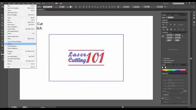 Illustrator .DXF Export Settings