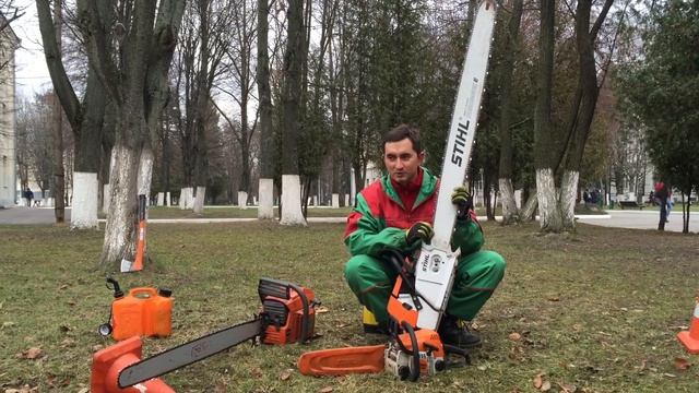 Штиль МС 880 и Хускварна 3120 XP - Самые мощные бензопилы в мире. Обзор смотреть онлайн