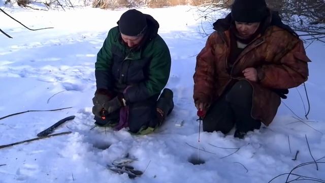 Зимняя рыбалка Река Чермасан, 27 01 15 г смотреть онлайн