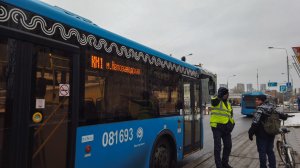 КМ1 маршрут автобуса. 28.11.2022 год. Москва.